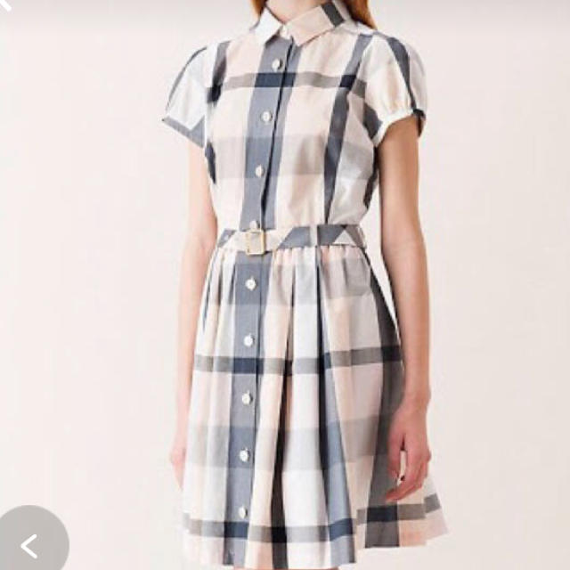 BURBERRY BLUE LABEL(バーバリーブルーレーベル)のブルーレーベルクレストブリッジ  チェックワンピース レディースのワンピース(ひざ丈ワンピース)の商品写真