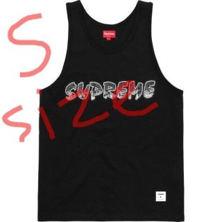 シュプリーム(Supreme)のSupreme Splatter Tank Top 黒サイズ S(タンクトップ)