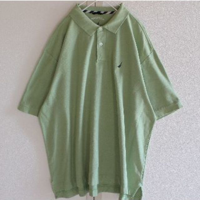 NAUTICA(ノーティカ)のUS ノーティカ lightgreen 半袖 ポロシャツ XL メンズのトップス(ポロシャツ)の商品写真