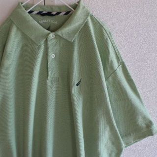 ノーティカ(NAUTICA)のUS ノーティカ lightgreen 半袖 ポロシャツ XL(ポロシャツ)