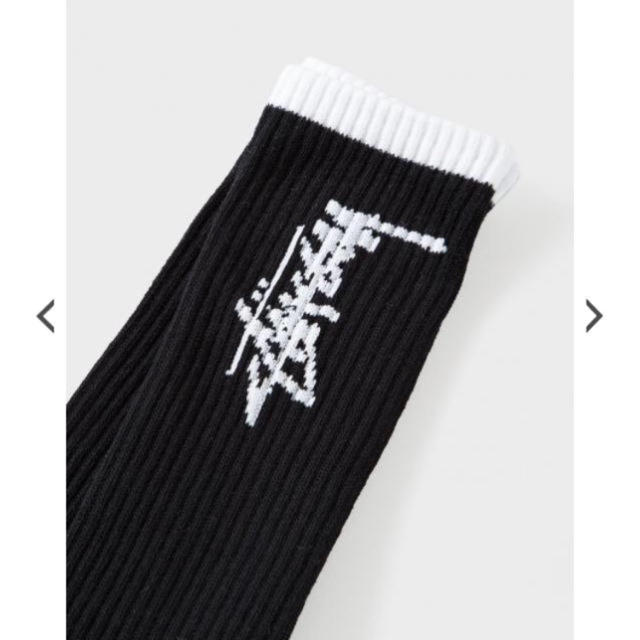 STUSSY(ステューシー)のstussy ソックス 黒 最終値下げ メンズのレッグウェア(ソックス)の商品写真