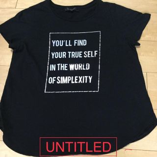 アンタイトル(UNTITLED)のTシャツ レディース 44 アンタイトル(Tシャツ(半袖/袖なし))