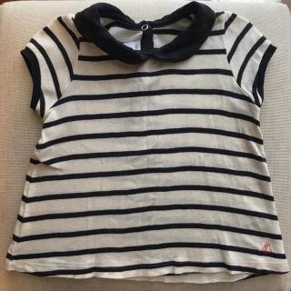 プチバトー(PETIT BATEAU)の値下げしました！プチバトー 襟付きトップス 86(Ｔシャツ)