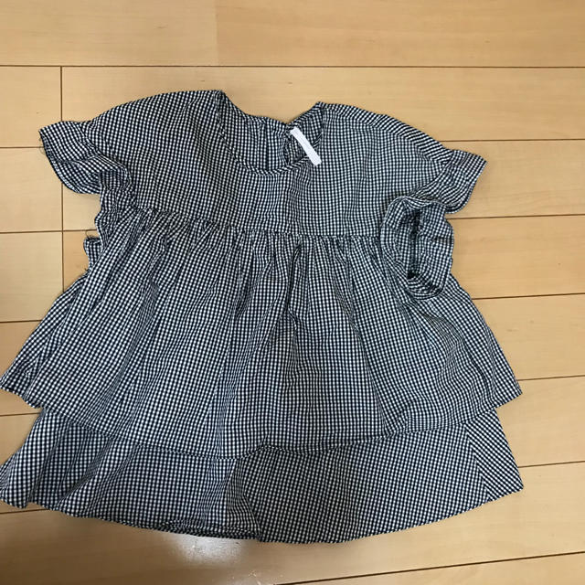 ZARA(ザラ)のZARA ギンガムチェック トップス レディースのトップス(カットソー(半袖/袖なし))の商品写真