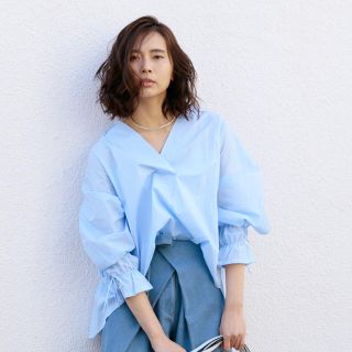 アメリヴィンテージ(Ameri VINTAGE)のameri SLIT SLEEVE OPEN SHIRT 訳あり(シャツ/ブラウス(長袖/七分))