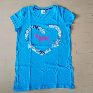 ヴィクトリアズシークレット(Victoria's Secret)のブルーTシャツ(Tシャツ(半袖/袖なし))