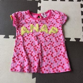 アナップキッズ(ANAP Kids)のANAPさくらんぼ柄Tシャツ90(Tシャツ/カットソー)