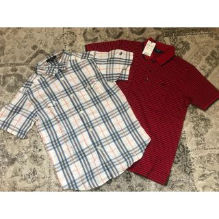 バーバリー(BURBERRY)のバーバリーロンドン 150 新品&チェックシャツセット(Tシャツ/カットソー)