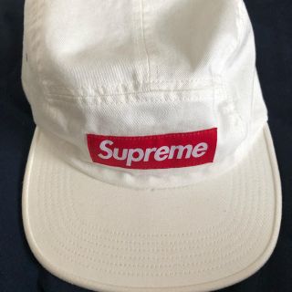 シュプリーム(Supreme)のsupreme キャップ  白(キャップ)