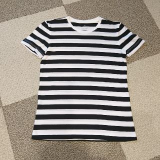 ムジルシリョウヒン(MUJI (無印良品))の超美品！！無印良品☆半袖ボーダーTシャツ 黒 XS(Tシャツ(半袖/袖なし))