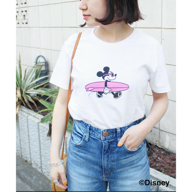 SLOBE IENA(スローブイエナ)の【新品タグ付】SLOBE IENA 《WEB・店舗限定》ミッキー/サーフTシャツ レディースのトップス(Tシャツ(半袖/袖なし))の商品写真