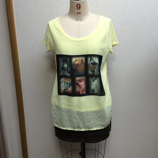 スパイラルガール(SPIRAL GIRL)のスパガ 異素材ミックスTシャツ(Tシャツ(半袖/袖なし))