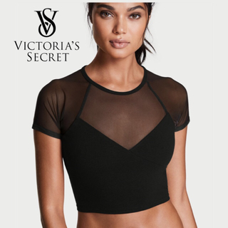 ヴィクトリアズシークレット(Victoria's Secret)のVSメッシュクロップドトップ(Tシャツ(半袖/袖なし))