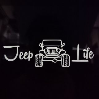 Jeep life 防水カッティングステッカー(車外アクセサリ)