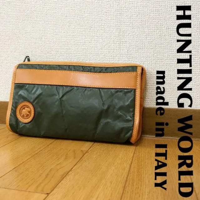 HUNTING WORLD(ハンティングワールド)のHUNTING WORLD ハンティングワールド セカンドバッグ 0627 メンズのバッグ(セカンドバッグ/クラッチバッグ)の商品写真