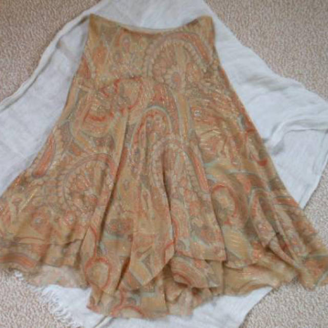 Ralph Lauren(ラルフローレン)の新品 ラルフローレン シルク ペーズリースカート  11万円 レディースのスカート(ロングスカート)の商品写真
