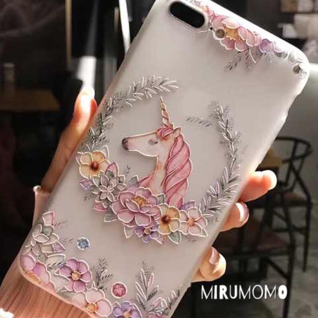 Iphone ケース イラスト メルヘン ユニコーン サボテン ガーリーの通販 By Mirumo ラクマ