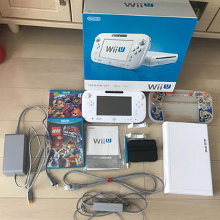 ウィーユー(Wii U)のwiiu プレミアムセット カバー ソフト二本付き 値下げ不可です。(家庭用ゲーム機本体)