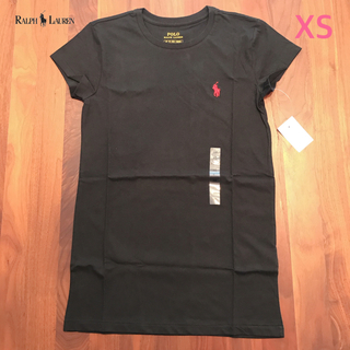 ポロラルフローレン(POLO RALPH LAUREN)のPOLO RALPH LAUREN　BlackワンポイントT　Ws（XS）　新品(Tシャツ(半袖/袖なし))
