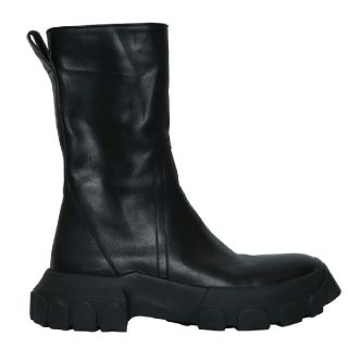 リックオウエンス(Rick Owens)のRick Owens leather boots リックオーウェン レザーブーツ(ブーツ)