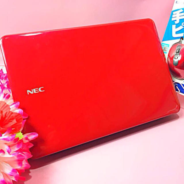 NEC(エヌイーシー)の大容量750GBレッド❤️DVD作/Office/WiFi❤️Win10❤️美品 スマホ/家電/カメラのPC/タブレット(ノートPC)の商品写真