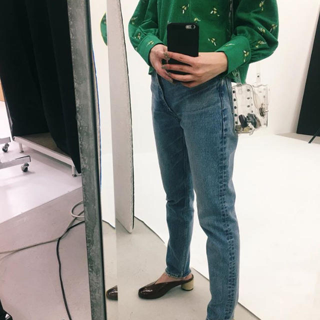 MOUSSY MVS skinnyブルー26インチ