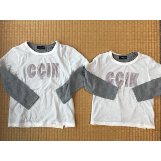 コムサイズム(COMME CA ISM)の新品未使用☆100&120cmコムサイズム Tシャツ2セット(Tシャツ/カットソー)