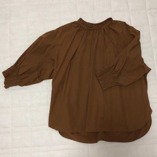 ユニクロ(UNIQLO)の値下げしました‼️ユニクロ エクストラファインコットンギャザーブラウス(シャツ/ブラウス(長袖/七分))