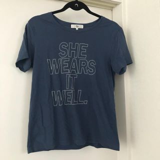 ハリス(Harriss)のhariss PARIS ハリス ロゴTシャツ ライトブルー サイズ36 (Tシャツ(半袖/袖なし))