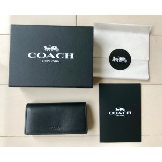 コーチ(COACH)の【値下げしました☆】【新品・未使用】COACH コーチ キーケース ブラック(キーケース)