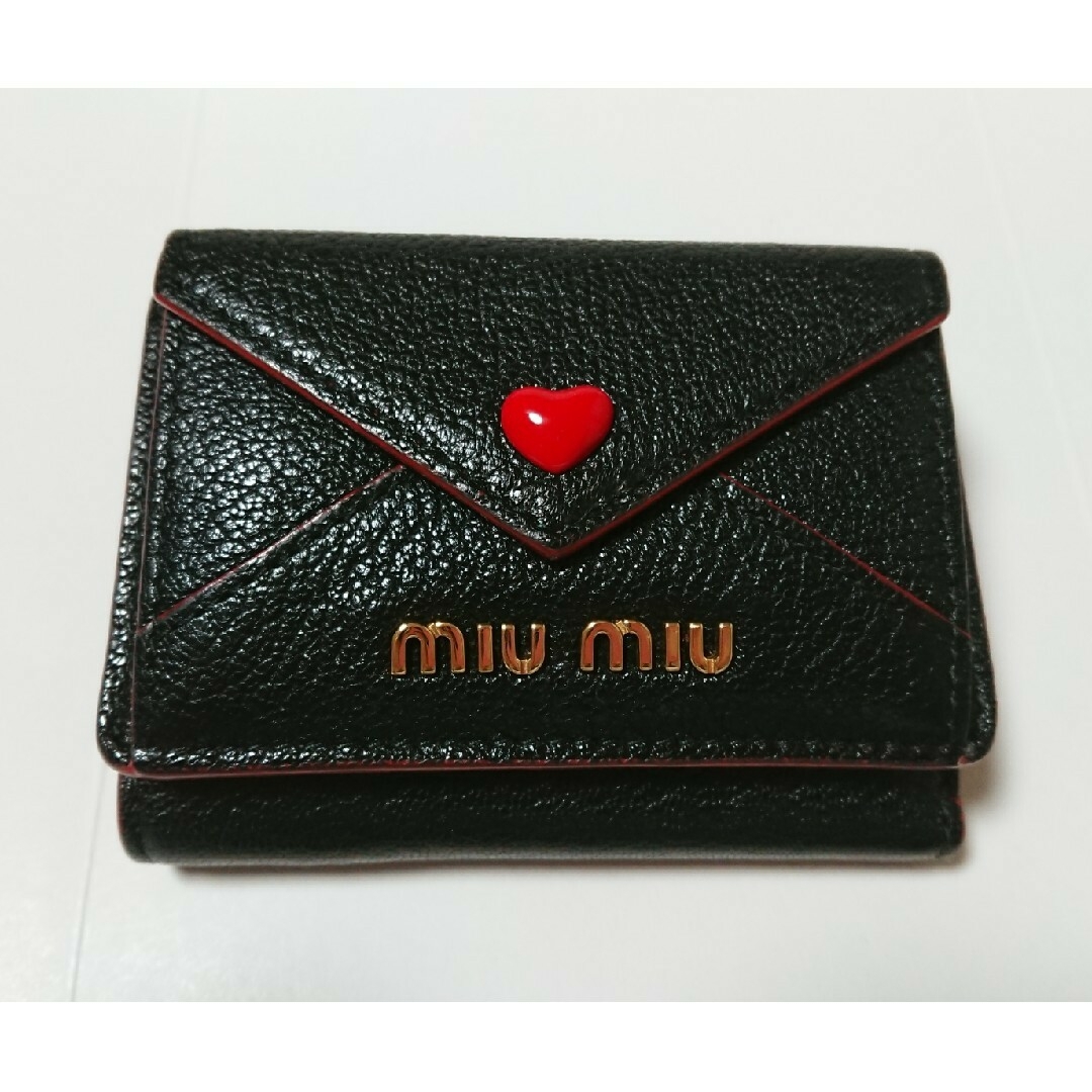 MIU MIU - miumiu マドラスラブレター マドラス ラブ ミニ財布 MIU MIU - miumiu マドラスラブレター マドラス ラブ ミニ財布