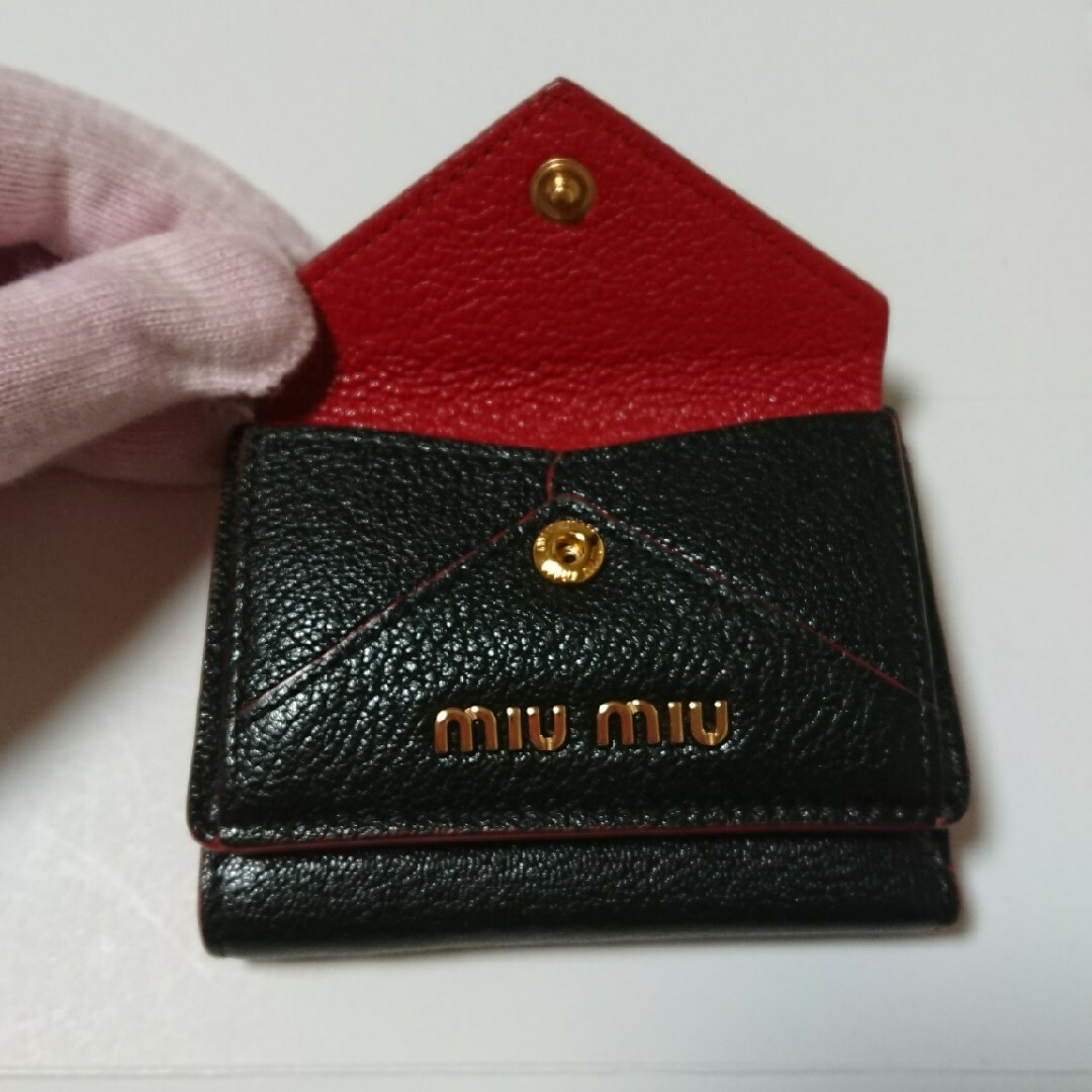 MIU MIU - miumiu マドラスラブレター マドラス ラブ ミニ財布 MIU MIU - miumiu マドラスラブレター マドラス ラブ ミニ財布
