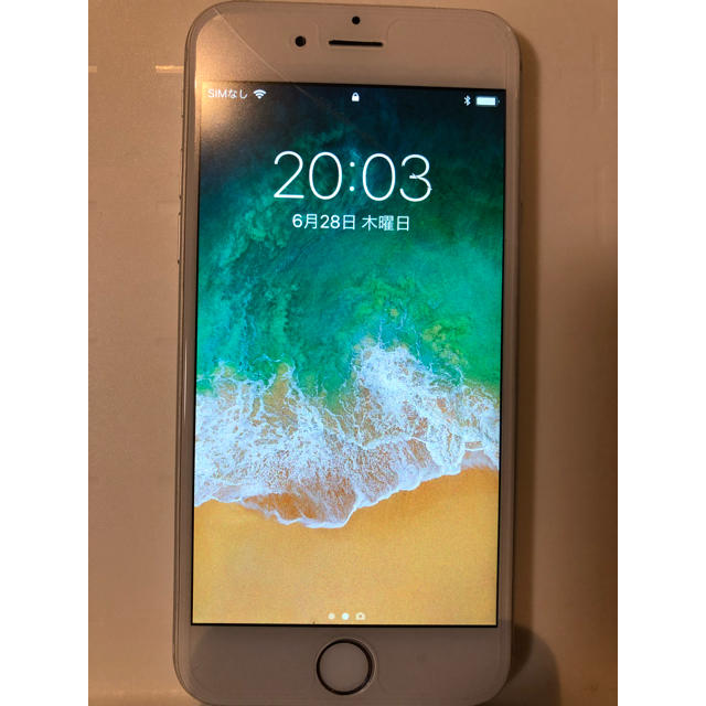 iPhone 6 128 GB docomo 画面割 スマホ/家電/カメラのスマートフォン/携帯電話(スマートフォン本体)の商品写真