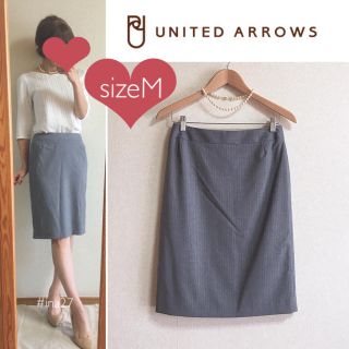 ユナイテッドアローズ(UNITED ARROWS)の美品 ユナイテッドアローズ シンプル オフィス スカート オフィス カジュアル(ひざ丈スカート)