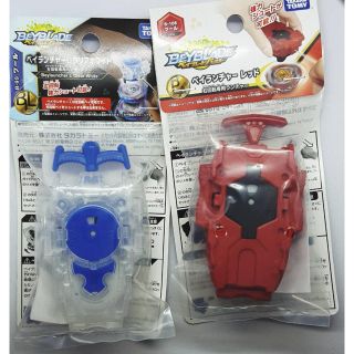 タカラトミー(Takara Tomy)のベイブレードバースト ベイランチャーL クリアホワイト ベイランチャーR レッド(キャラクターグッズ)