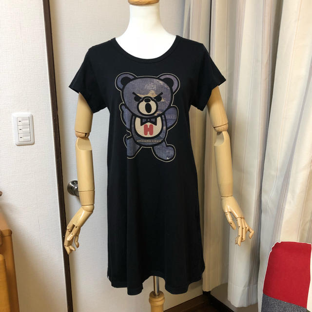 ヒステリックグラマー  ファックベア Tシャツワンピース