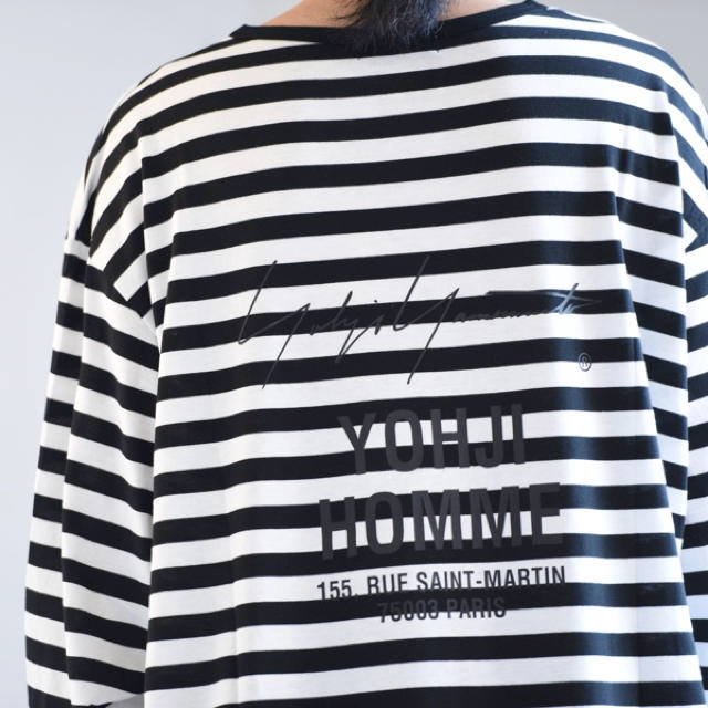 商品の良いところ yohji yamamoto 18ss スタッフボーダーロンT univ