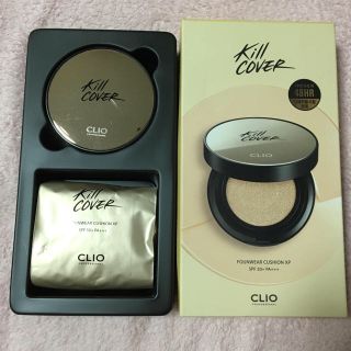 アイオペ(IOPE)のCLIO キルカバー ファンウェアクッションファンデーション XP本体+詰め替え(ファンデーション)