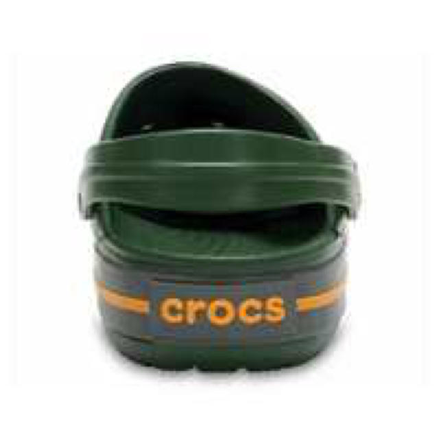 crocs(クロックス)のクロックス 27cm ディープ グリーン グレー オレンジ ビーチサンダル メンズの靴/シューズ(サンダル)の商品写真