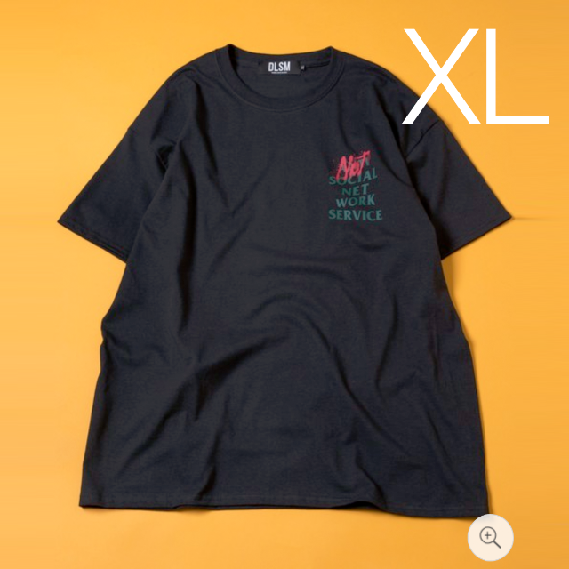 ANTI(アンチ)の【黒・XLサイズ】DLSM SNS TEE LTD COLOR NOT ANTI メンズのトップス(Tシャツ/カットソー(半袖/袖なし))の商品写真