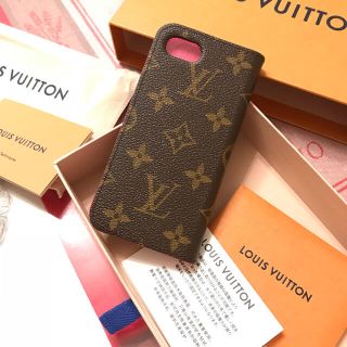 ルイヴィトン(LOUIS VUITTON)のルイヴィトン   新品 正規品  iphone8 7ケース  フォリオ(iPhoneケース)