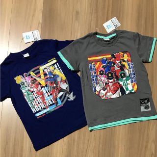 バンダイ(BANDAI)の新品タグ付き120半袖Tシャツ2枚セットルパンレンジャーVSパトレンジャー③(下着)