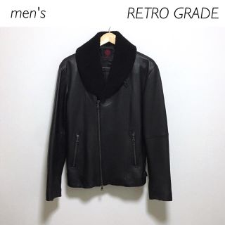 【美品】羊革★RETRO GRADE ライダースジャケット(ライダースジャケット)