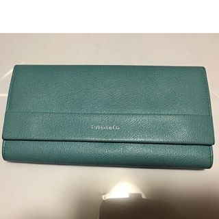 ティファニー(Tiffany & Co.)の★Tiffany & Co .／レザー長財布⚫︎スカイブルー系(財布)