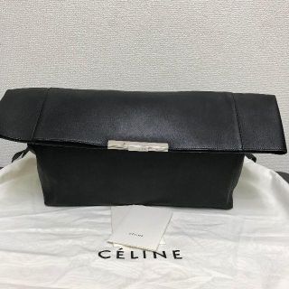 セリーヌ(celine)のセリーヌ　クラッチバッグ　黒　レザー(クラッチバッグ)