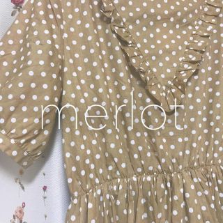 メルロー(merlot)の【 merlot 】ちょこびさんコラボドットワンピース(ロングワンピース/マキシワンピース)