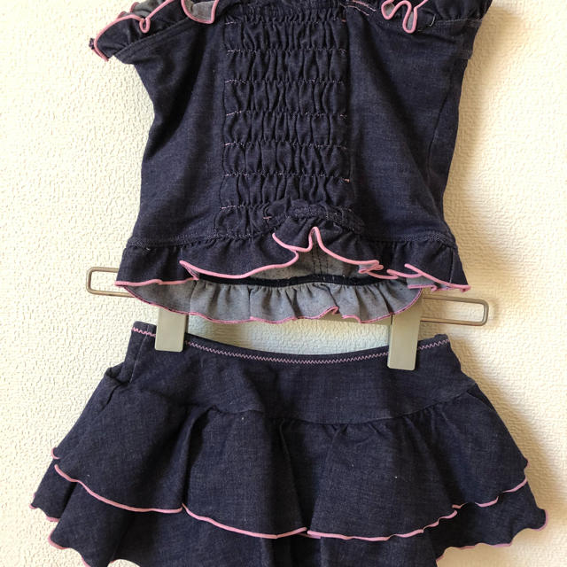 mezzo piano(メゾピアノ)の美品！メゾピアノ水着 キッズ/ベビー/マタニティのキッズ服女の子用(90cm~)(水着)の商品写真