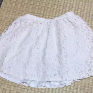 女の子 中古 ホワイトレース 短パン(パンツ/スパッツ)