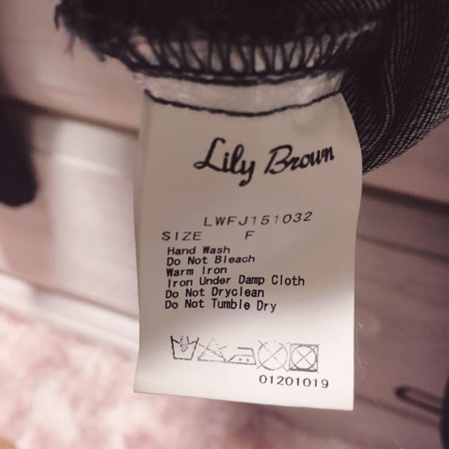 Lily Brown(リリーブラウン)のデニムライダースジャケット♡美品 レディースのジャケット/アウター(Gジャン/デニムジャケット)の商品写真