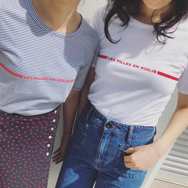 IENA(イエナ)のIENA 2018SS 【完売】rouje 別注Tシャツ レディースのトップス(Tシャツ(半袖/袖なし))の商品写真